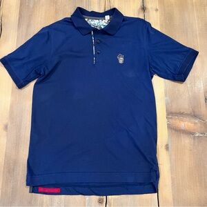 Robert Graham Lucifer Embroidered Skull Polo Shirt